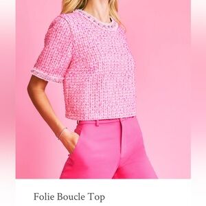 Lilly Pulitzer Folie Boucle Top Tweed